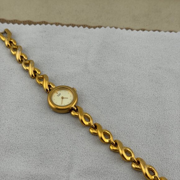 Pulsar 18K Gold Plated Cream Dial Ladies Dress Watch - Picture 5 of 8